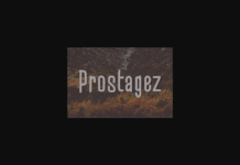 Prostagez Font Poster 1