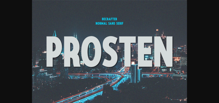 Prosten Font Poster 3