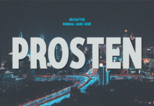 Prosten Font Poster 1