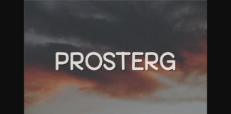 Prosterg Font Poster 1