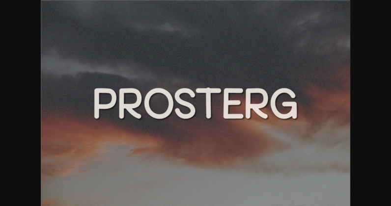 Prosterg Font Poster 1