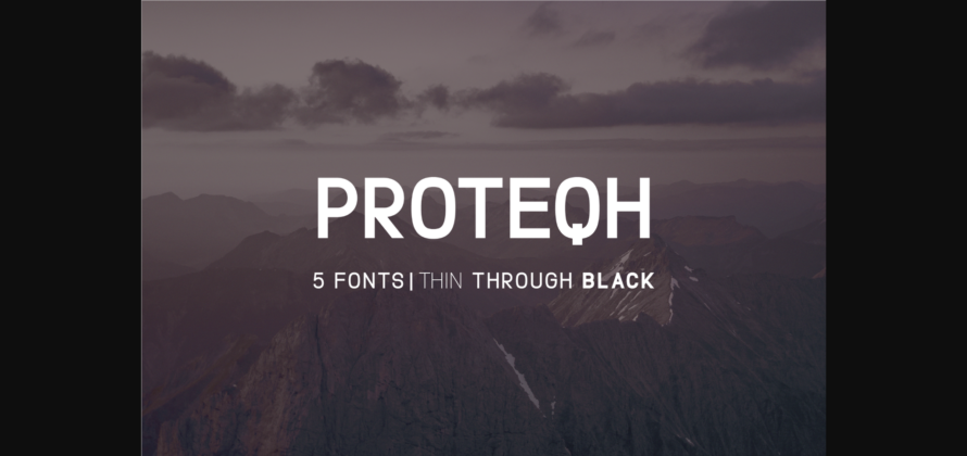 Proteqh Font Poster 3