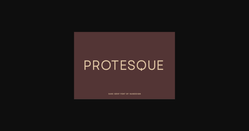 Protesque Font Poster 3