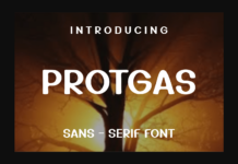 Protgas Font Poster 1