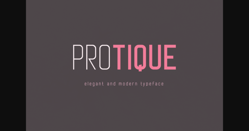 Protique Font Poster 3