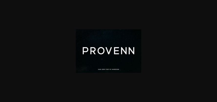 Provenn Font Poster 1