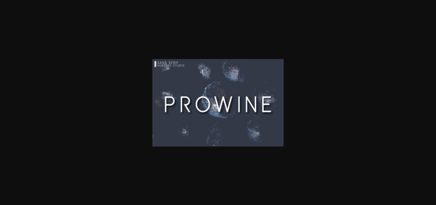 Prowine Font Poster 3