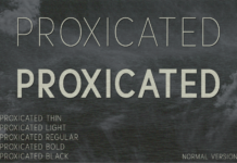 Proxicated Font Poster 1