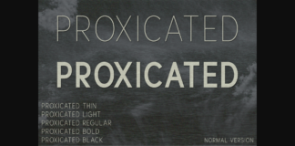 Proxicated Font Poster 1