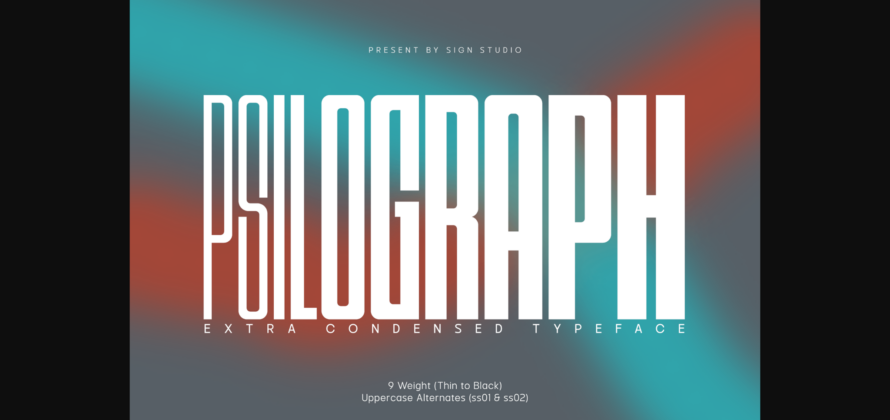 Psilograph Font Poster 3