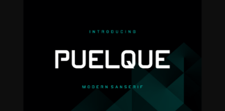 Puelque Font Poster 1