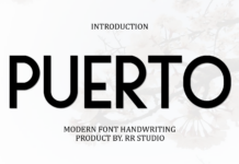Puerto Font Poster 1