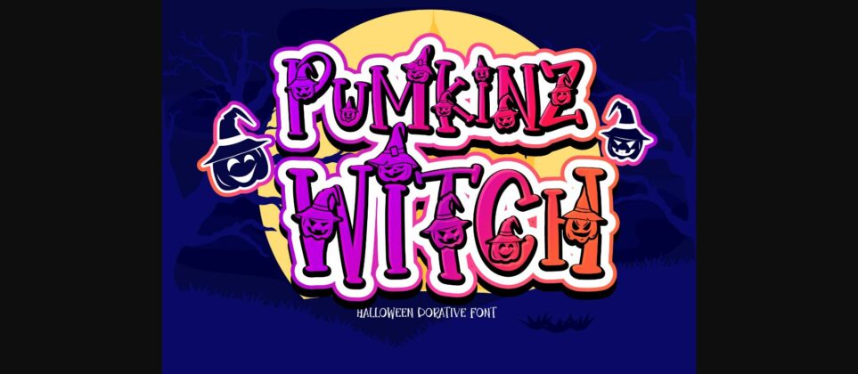PumKinz Witch Font Poster 3