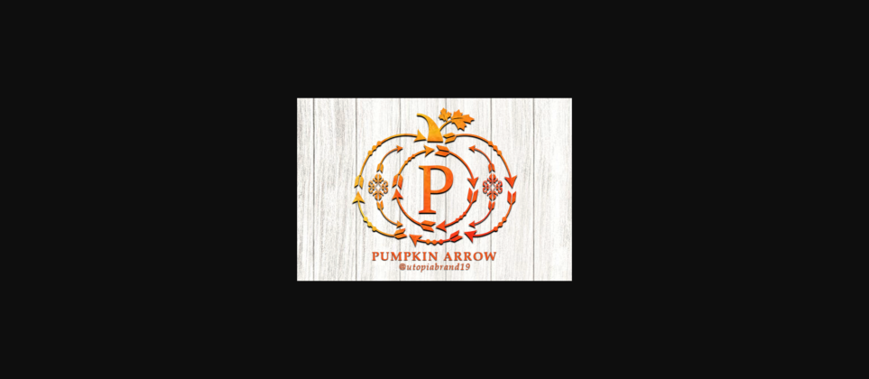 Pumpkin Arrow Font Poster 3