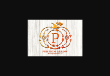 Pumpkin Arrow Font Pumpkin Arrow Font Poster 1