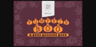 Pumpkin Boo Font Poster 1