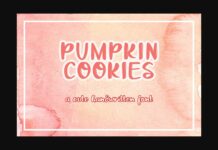 Pumpkin Cookies Font Poster 1