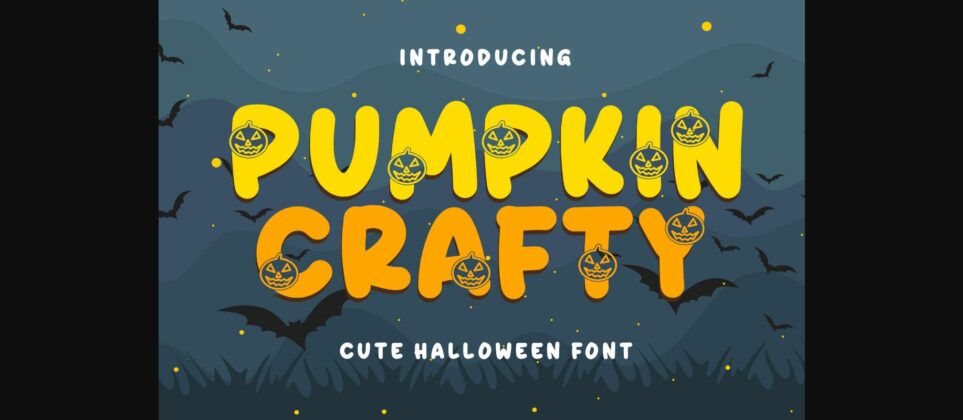 Pumpkin Crafty Font Poster 3