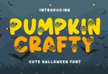 Pumpkin Crafty Font Poster 1