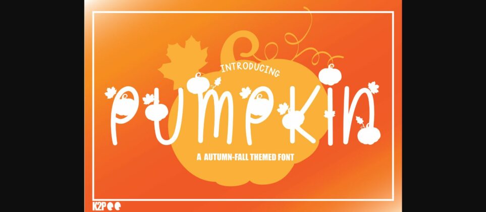 Pumpkin Font Poster 3