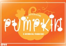 Pumpkin Font Poster 1