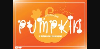 Pumpkin Font Poster 1