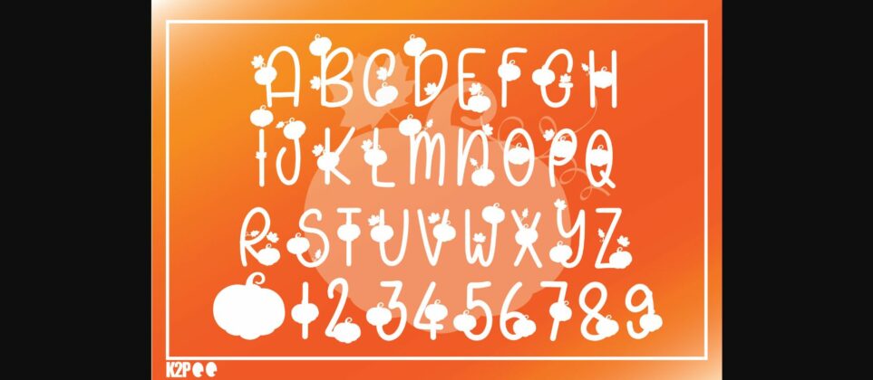 Pumpkin Font Poster 4