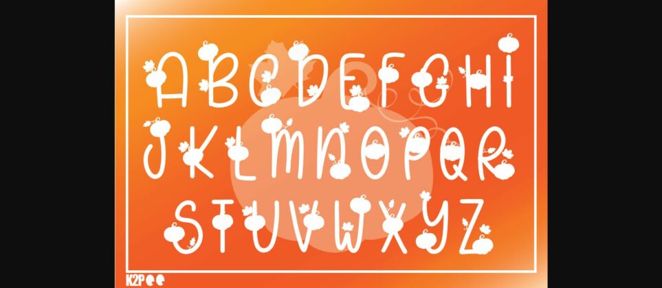 Pumpkin Font Poster 5