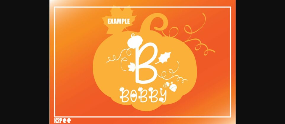Pumpkin Font Poster 8