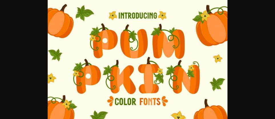 Pumpkin Font Font Poster 3