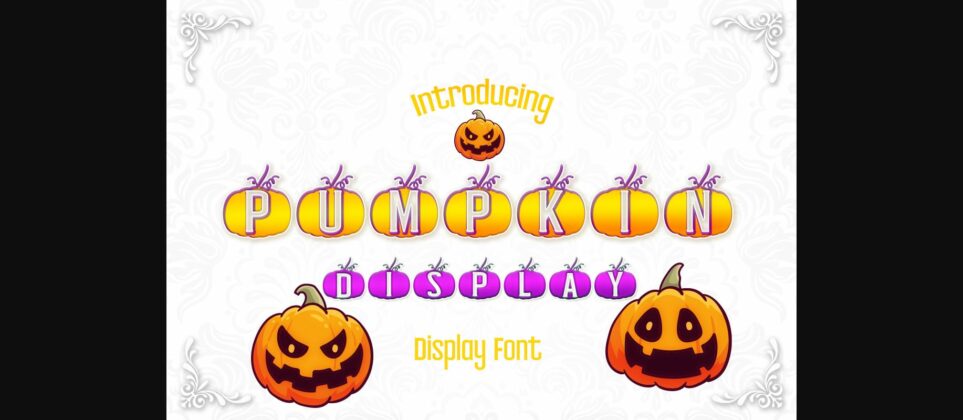 Pumpkin Font Poster 1