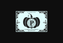 Pumpkin Halloween Monogram Font Pumpkin Halloween Monogram Font Poster 1
