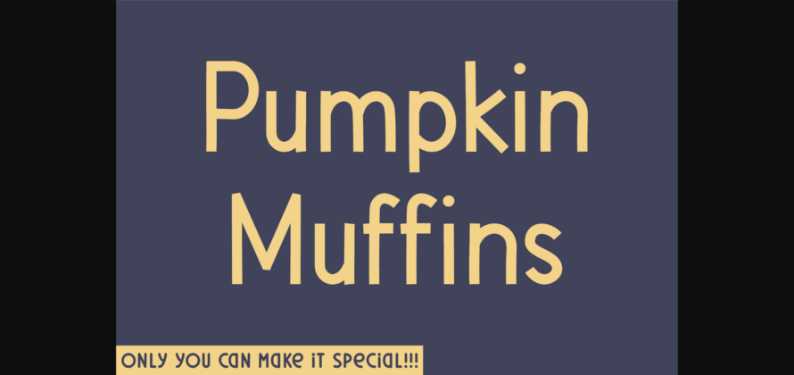Pumpkin Muffins Font Poster 3