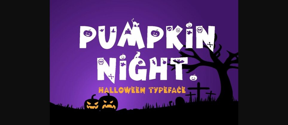 Pumpkin Night Font Poster 3
