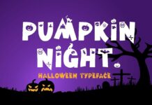 Pumpkin Night Font Poster 1