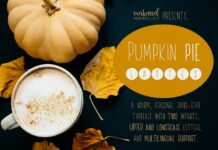 Pumpkin Pie Lattes Font Poster 1