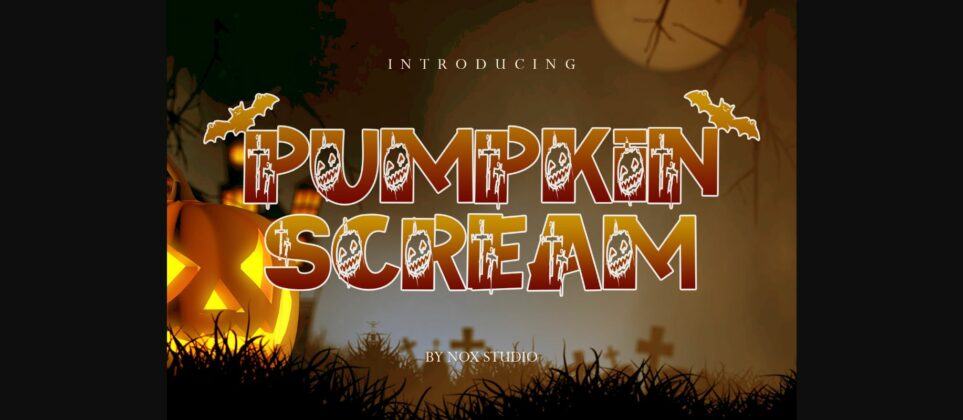 Pumpkin Scream Font Poster 3