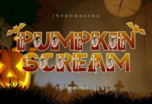 Pumpkin Scream Font Poster 1