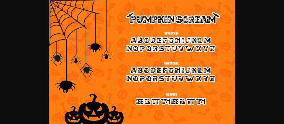 Pumpkin Scream Font Poster 9