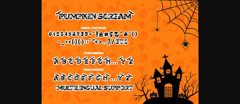 Pumpkin Scream Font Poster 10