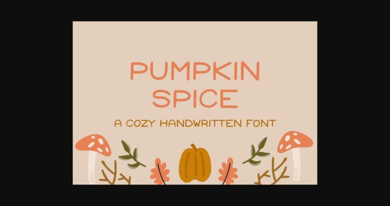 Pumpkin Spice Font Poster 3