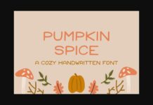 Pumpkin Spice Font Poster 1