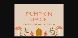 Pumpkin Spice Font Poster 1