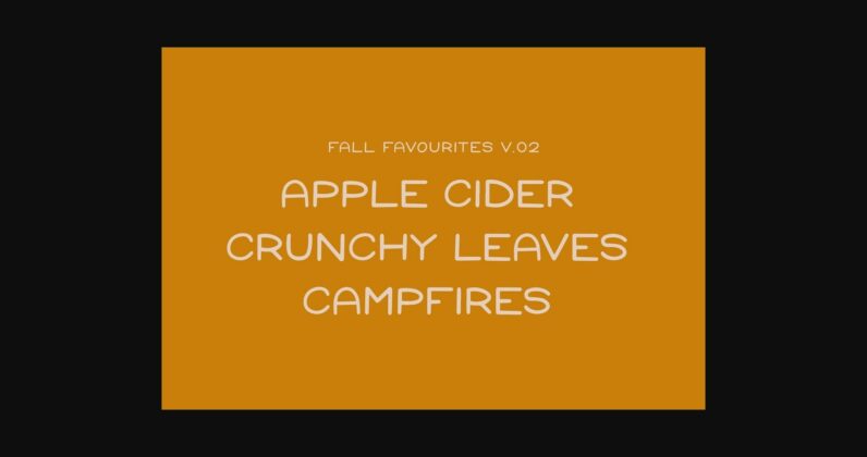 Pumpkin Spice Font Poster 8