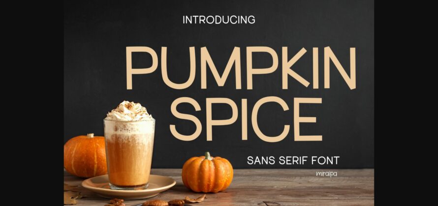 Pumpkin Spice Font Poster 3