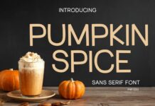 Pumpkin Spice Font Poster 1