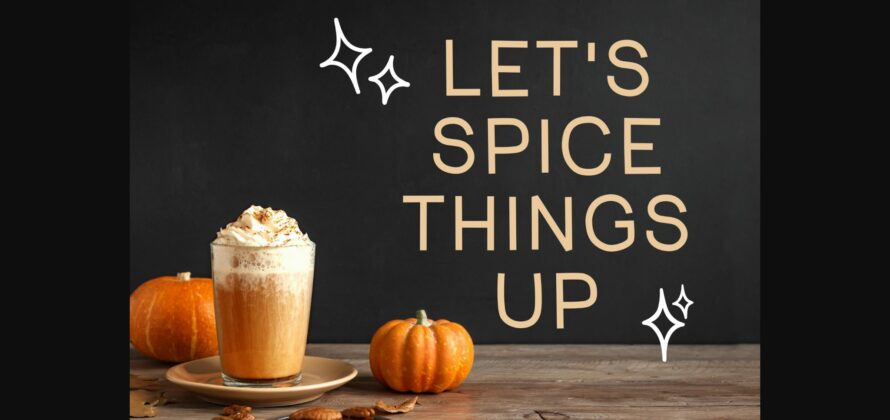 Pumpkin Spice Font Poster 2