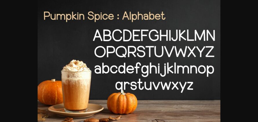Pumpkin Spice Font Poster 5