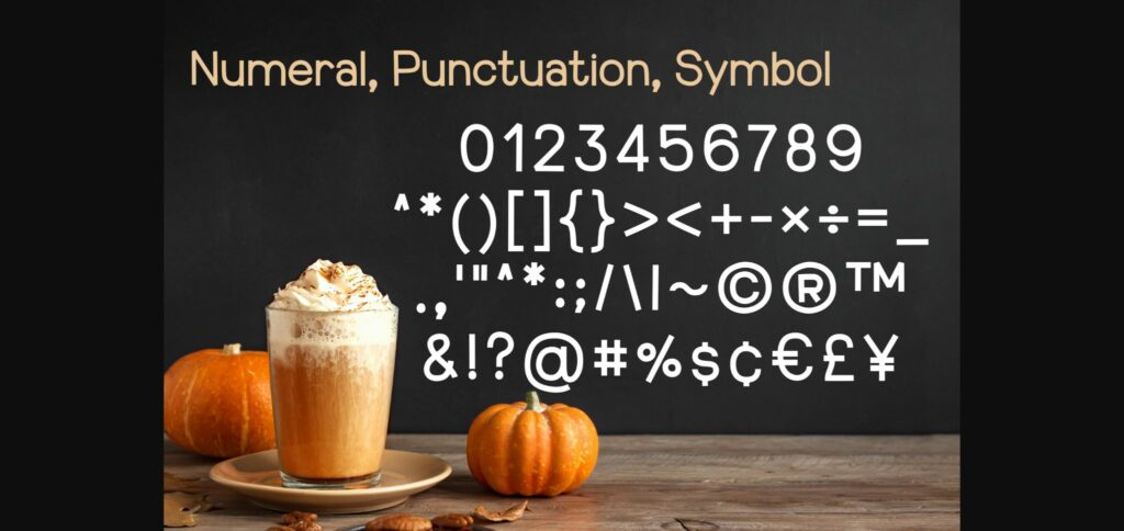 Pumpkin Spice Font Poster 6