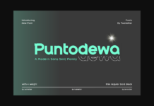 Puntodewa Font Poster 1